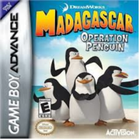 Madagascar Operation Penguin PAL GameBoy Advance PAL box art